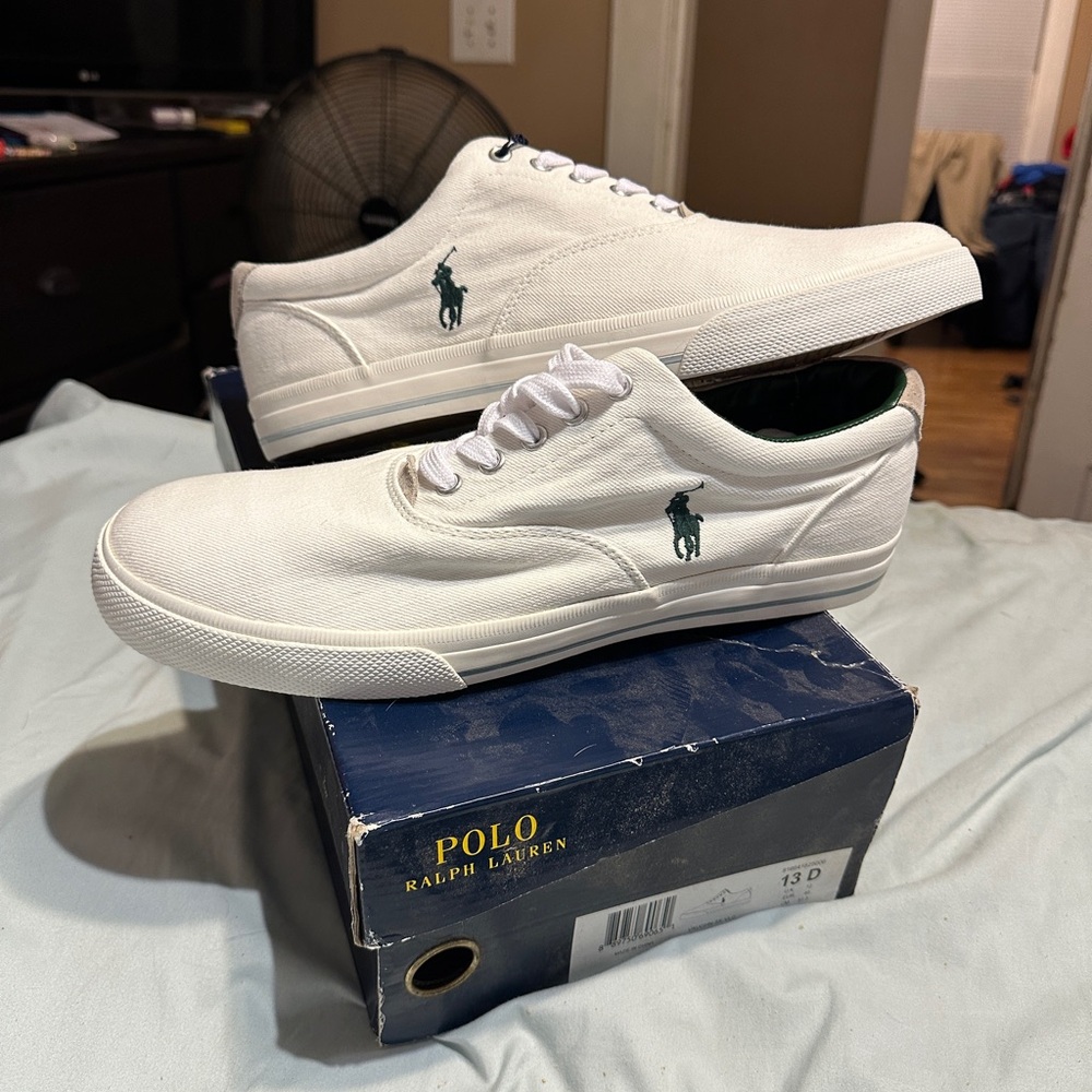 Polo by Ralph Lauren White Sneakers Classic Minimalist Design